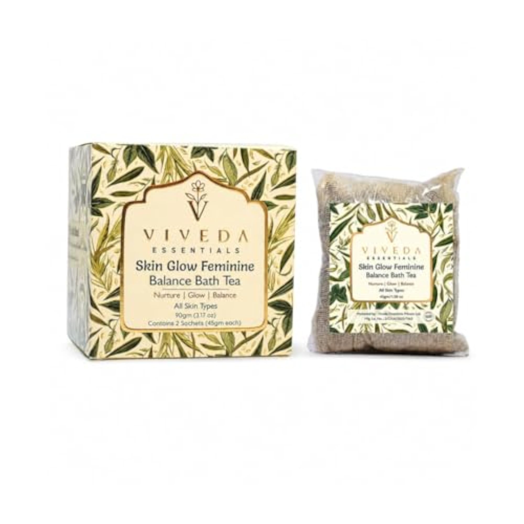 Organic Herbal Bath Tea for Skin Glow & Balance
